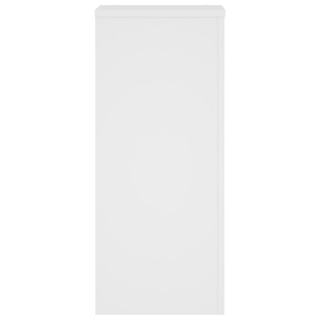 vidaXL Plant Stands 2 pcs White 30x30x70 cm Engineered wood