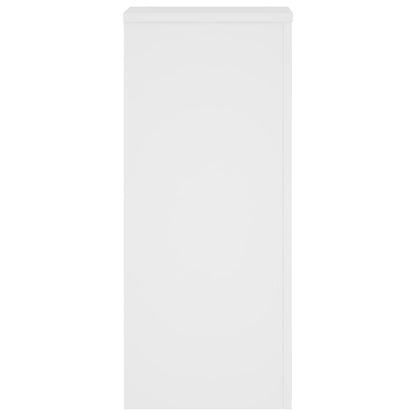 vidaXL Plant Stands 2 pcs White 30x30x70 cm Engineered wood