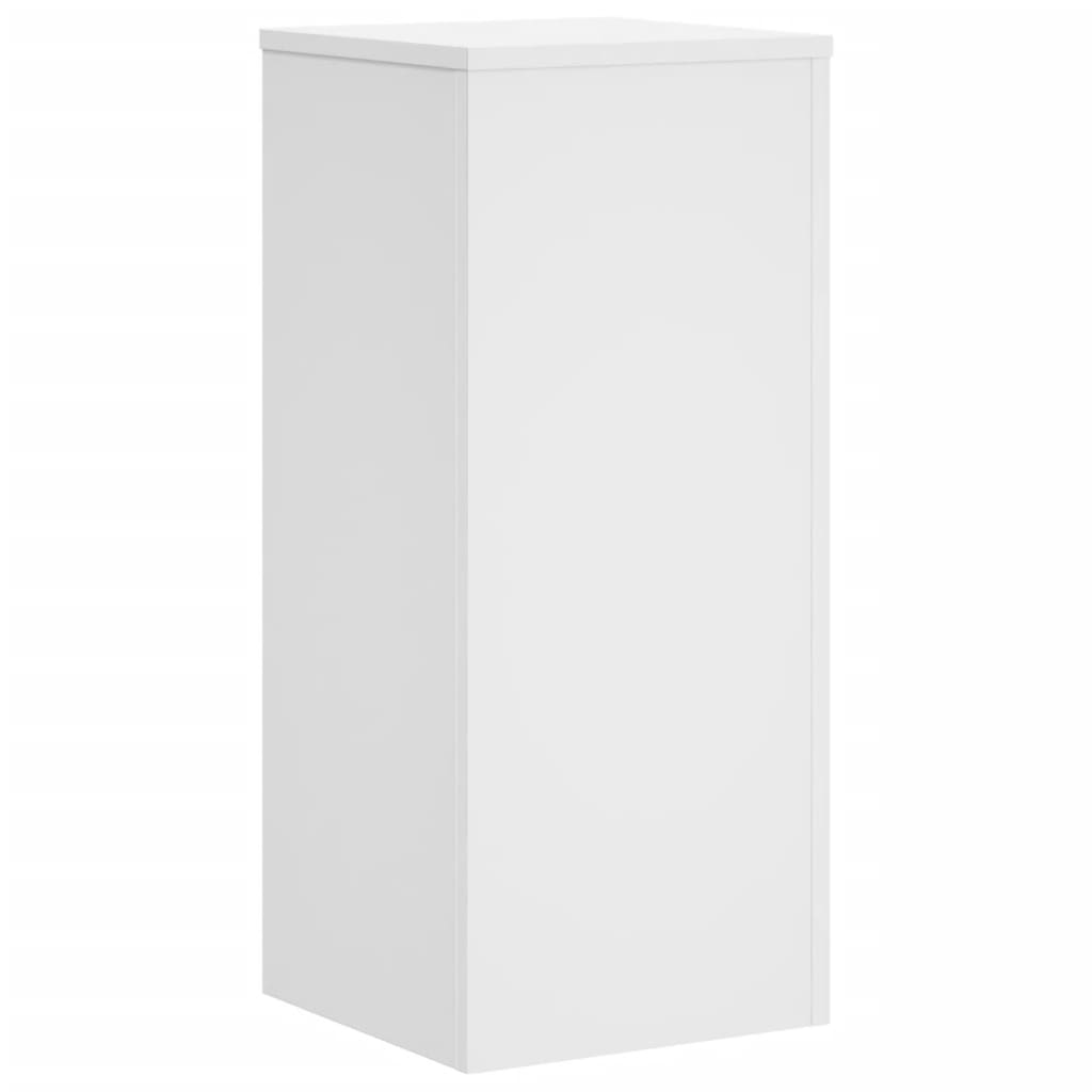vidaXL Plant Stands 2 pcs White 30x30x70 cm Engineered wood
