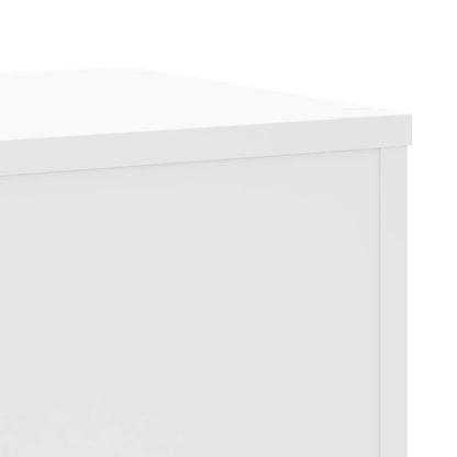 vidaXL Plant Stands 2 pcs White 30x30x70 cm Engineered wood