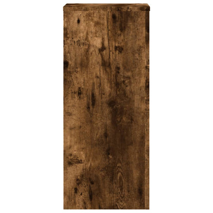 vidaXL Plant Stands 2 pcs Smoked Oak 30x30x70 cm Engineered wood