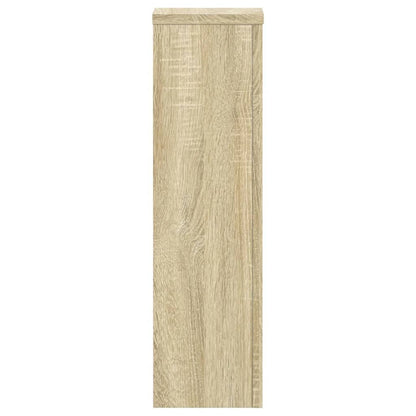 vidaXL Plant Stand 2pcs Sonoma Oak 17x17x60 cm Engineered Wood