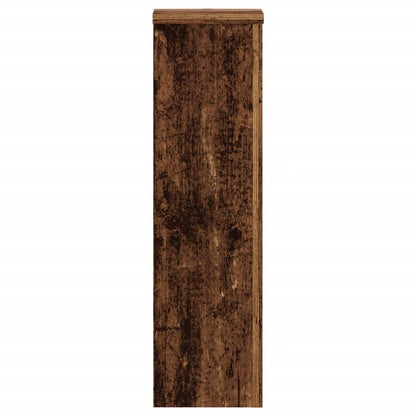 vidaXL Plant Stand 2pcs Old Wood 17x17x60 cm Engineered Wood
