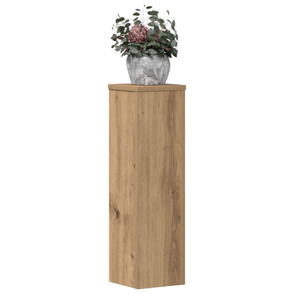 vidaXL Plant Stand 2pcs Artisan Oak 17x17x60 cm Engineered Wood