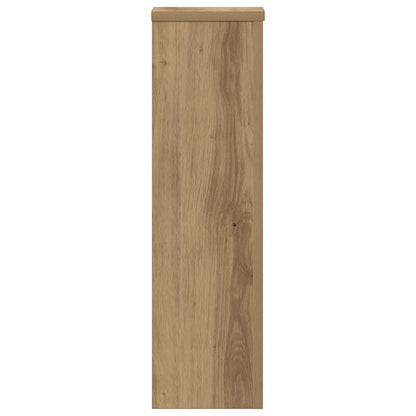 vidaXL Plant Stand 2pcs Artisan Oak 17x17x60 cm Engineered Wood