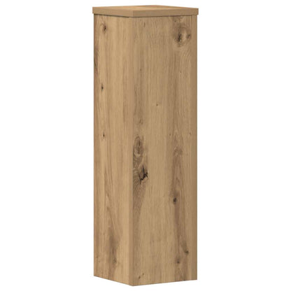 vidaXL Plant Stand 2pcs Artisan Oak 17x17x60 cm Engineered Wood
