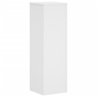 vidaXL Plant Stand 2pcs White 25x25x80 cm Engineered Wood