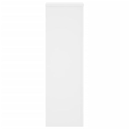 vidaXL Plant Stand 2pcs White 25x25x80 cm Engineered Wood