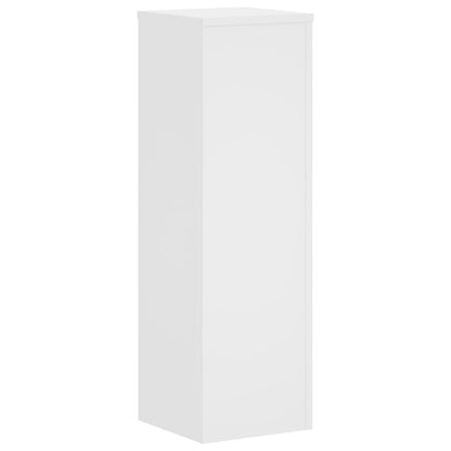 vidaXL Plant Stand 2pcs White 25x25x80 cm Engineered Wood