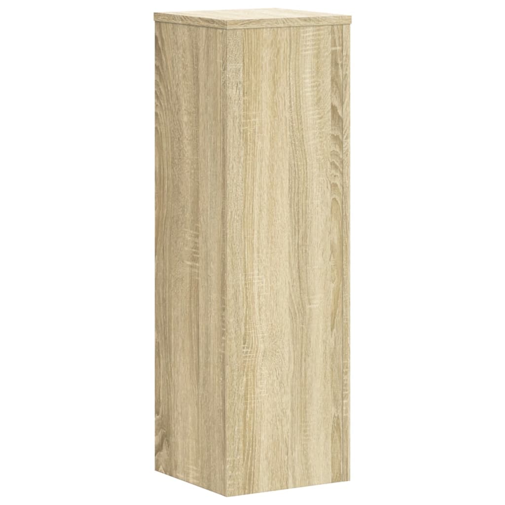 vidaXL Plant Stand 2pcs Sonoma Oak 25x25x80 cm Engineered Wood