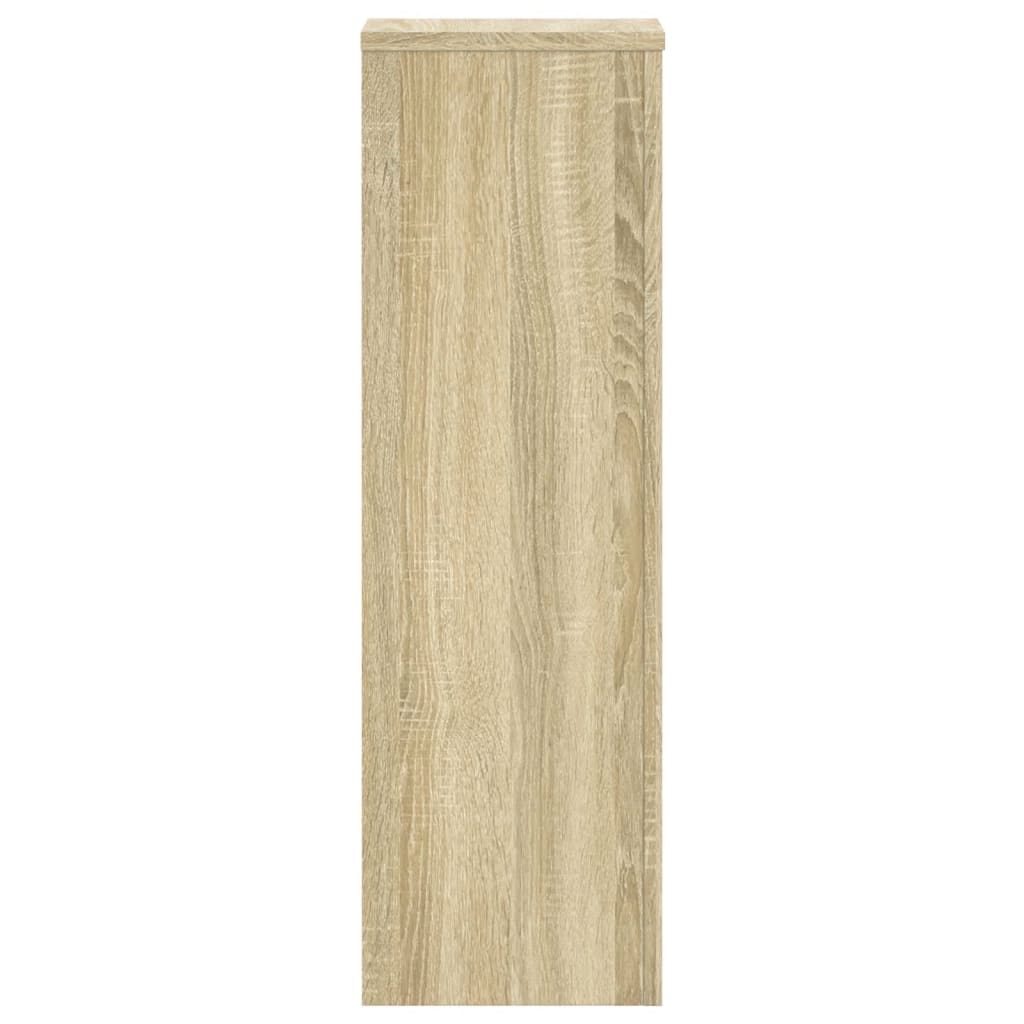 vidaXL Plant Stand 2pcs Sonoma Oak 25x25x80 cm Engineered Wood