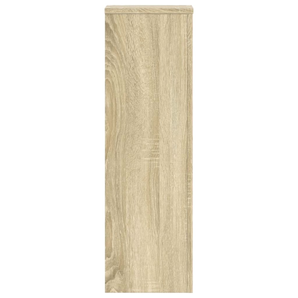 vidaXL Plant Stand 2pcs Sonoma Oak 25x25x80 cm Engineered Wood