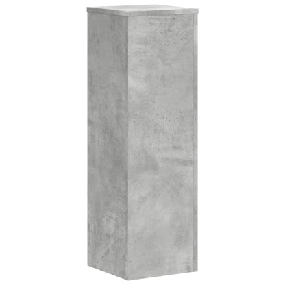 vidaXL Plant Stand 2pcs Concrete Grey 25x25x80 cm Engineered Wood