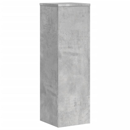 vidaXL Plant Stand 2pcs Concrete Grey 25x25x80 cm Engineered Wood