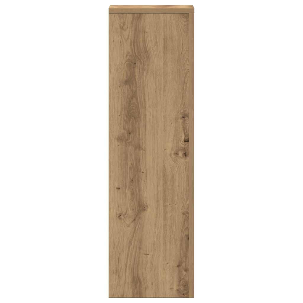 vidaXL Plant Stand 2pcs Artisan Oak 25x25x80 cm Engineered Wood