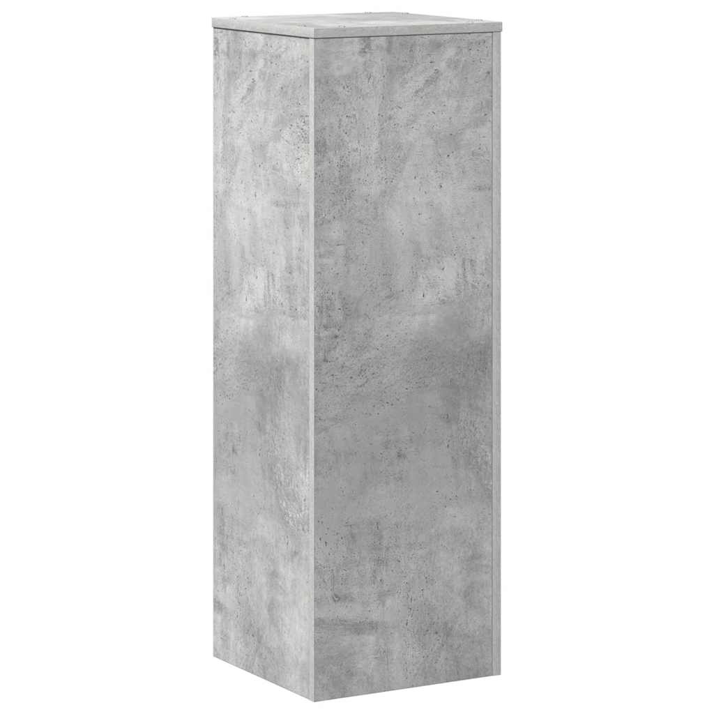 vidaXL Plant Stand Concrete Grey 33x33x100 cm Engineered Wood