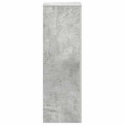 vidaXL Plant Stand Concrete Grey 33x33x100 cm Engineered Wood