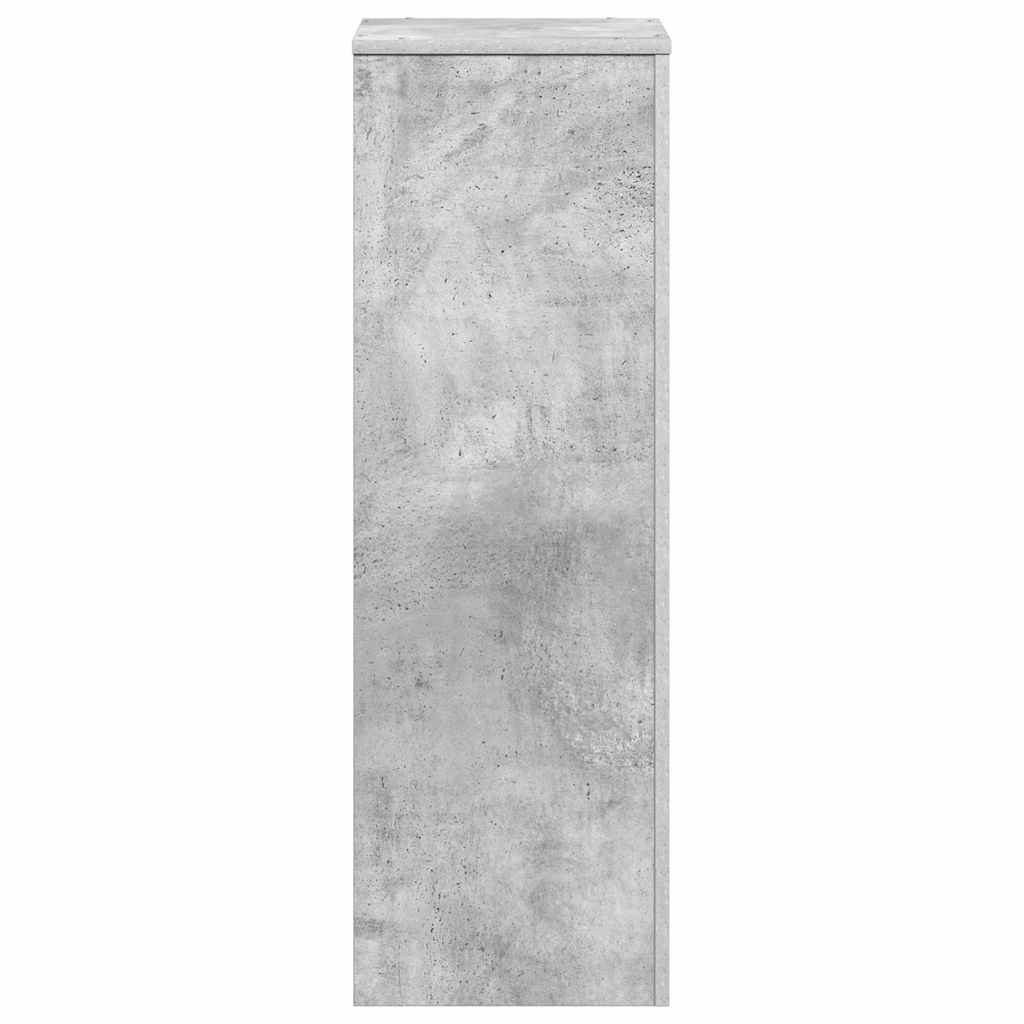 vidaXL Plant Stand Concrete Grey 33x33x100 cm Engineered Wood