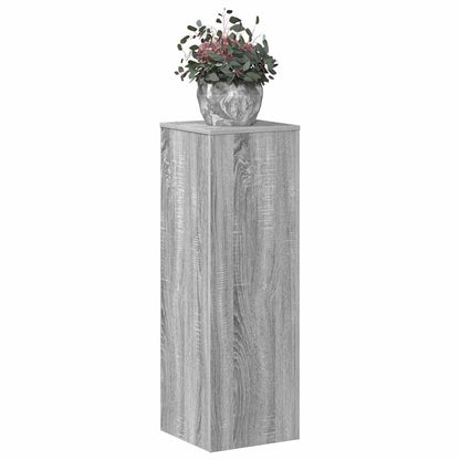 vidaXL Plant Stand Grey Sonoma 33x33x100 cm Engineered Wood
