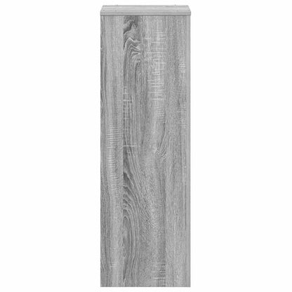 vidaXL Plant Stand Grey Sonoma 33x33x100 cm Engineered Wood