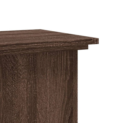 vidaXL Plant Stand Brown Oak 33x33x60 cm Engineered Wood