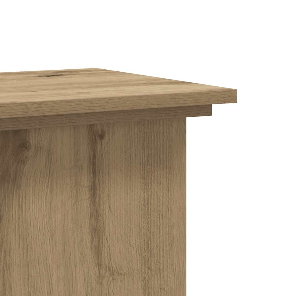 vidaXL Plant Stand Artisan Oak 33x33x60 cm Engineered Wood