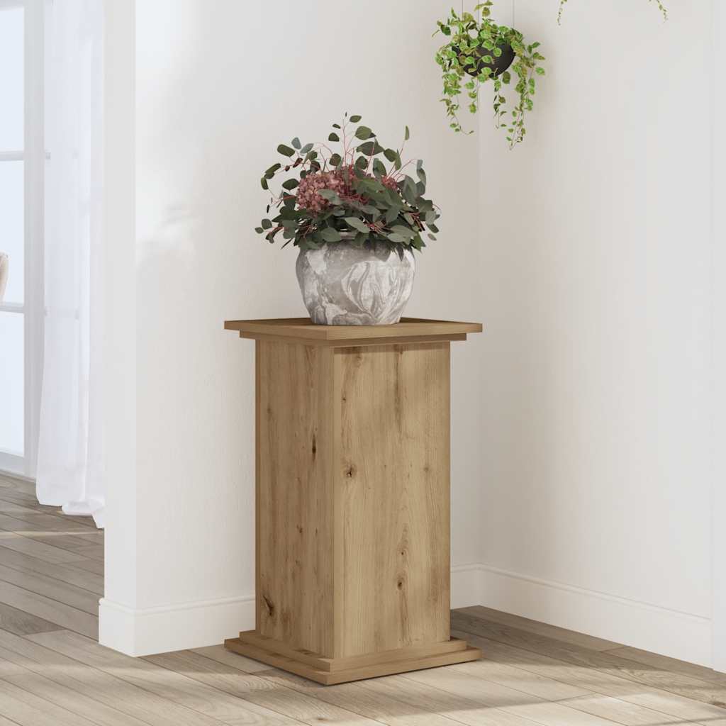 vidaXL Plant Stand Artisan Oak 33x33x60 cm Engineered Wood