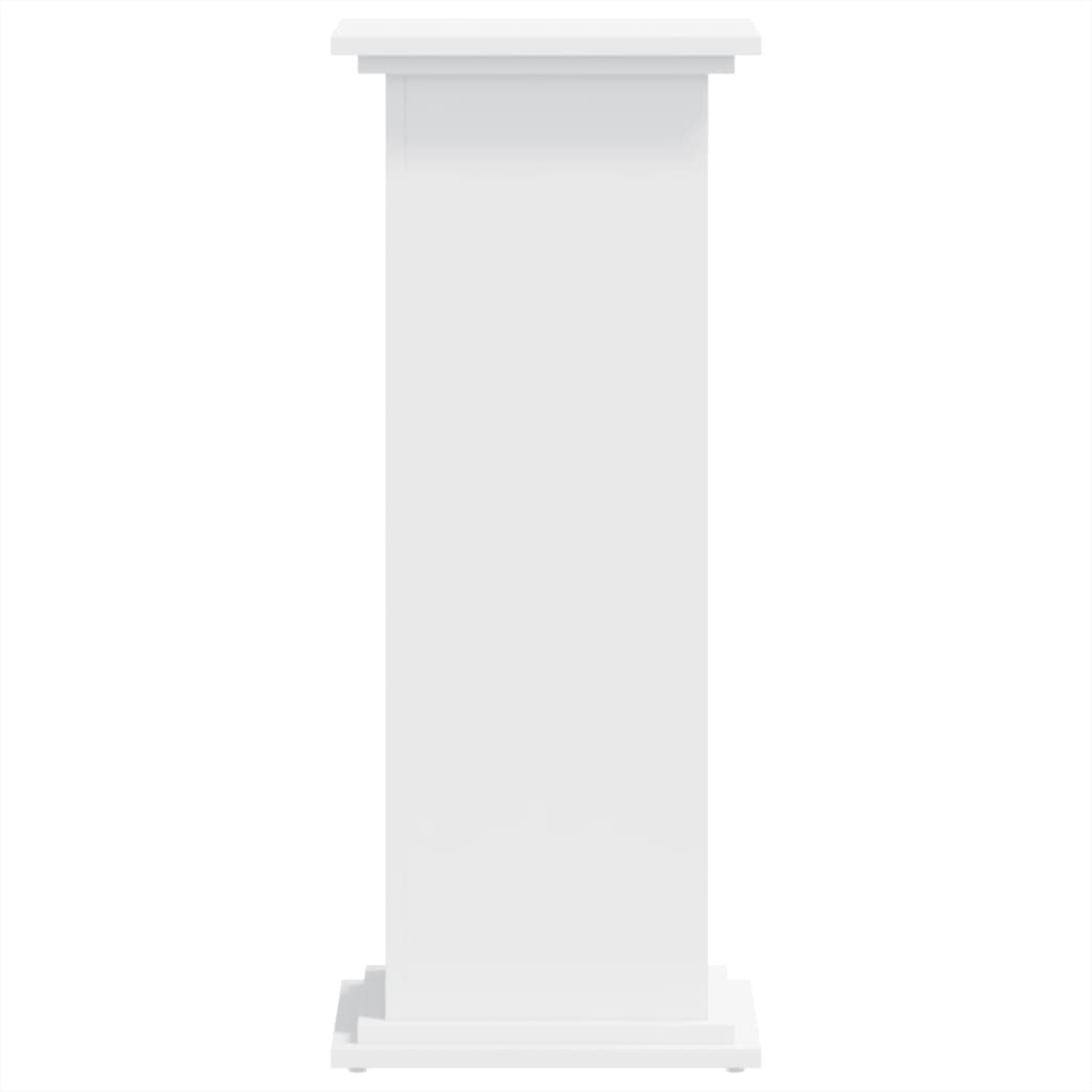 vidaXL Plant Stand White 33x33x80 cm Engineered Wood