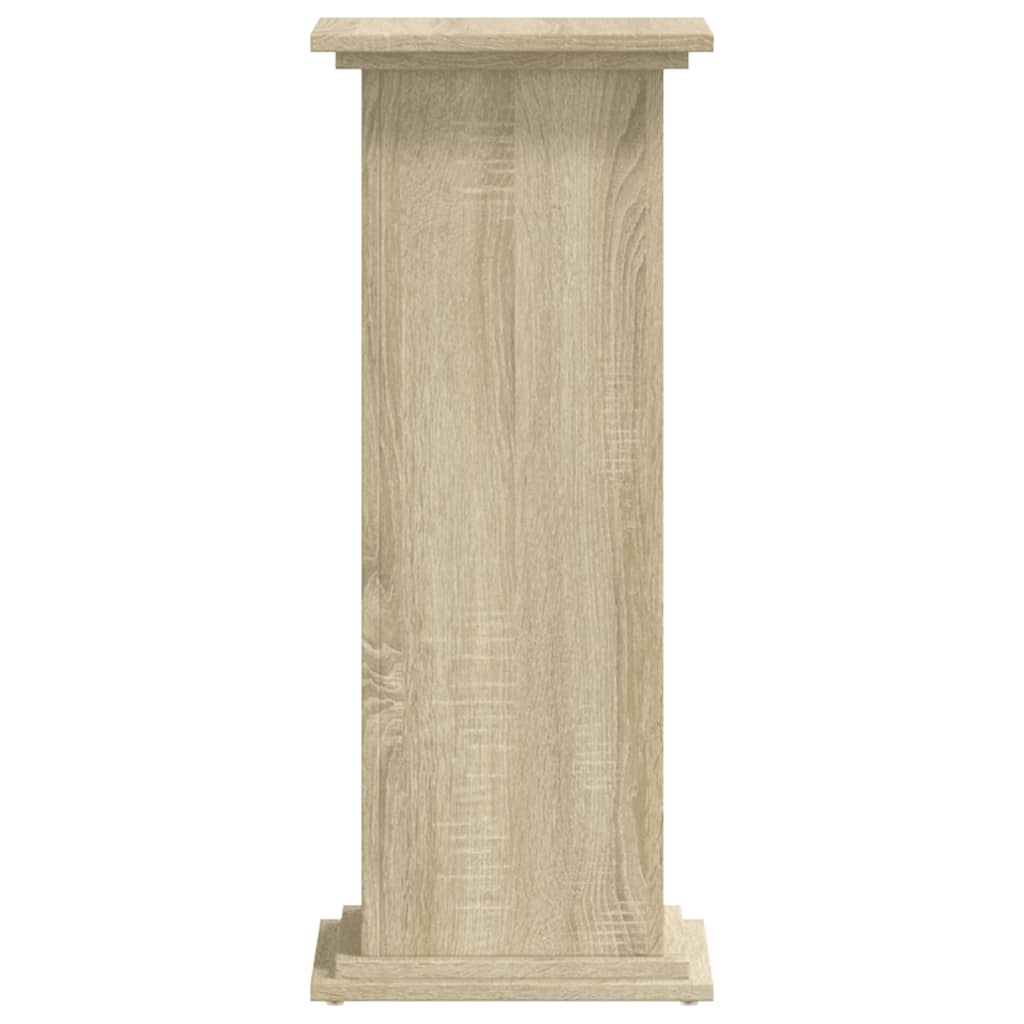 vidaXL Plant Stand Sonoma Oak 33x33x80 cm Engineered Wood