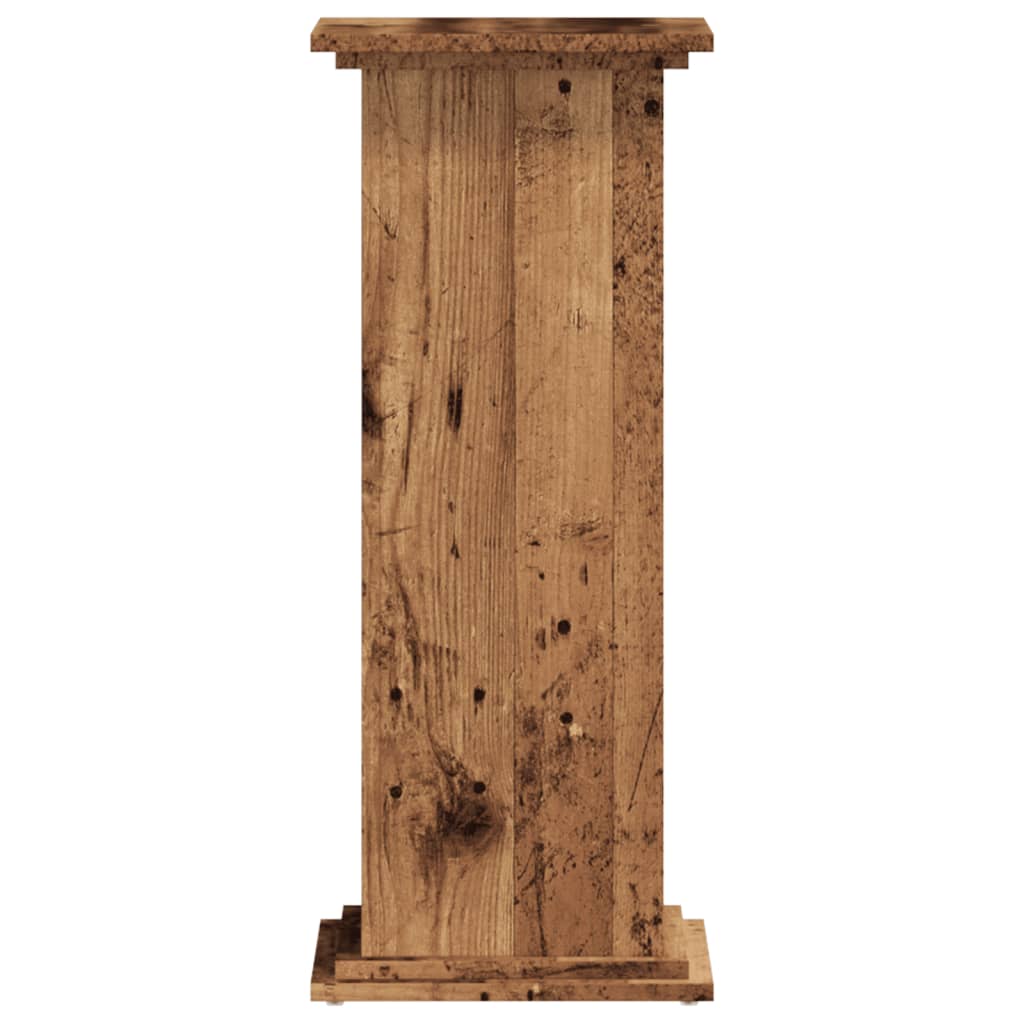 vidaXL Plant Stand Old Wood 33x33x80 cm Engineered Wood