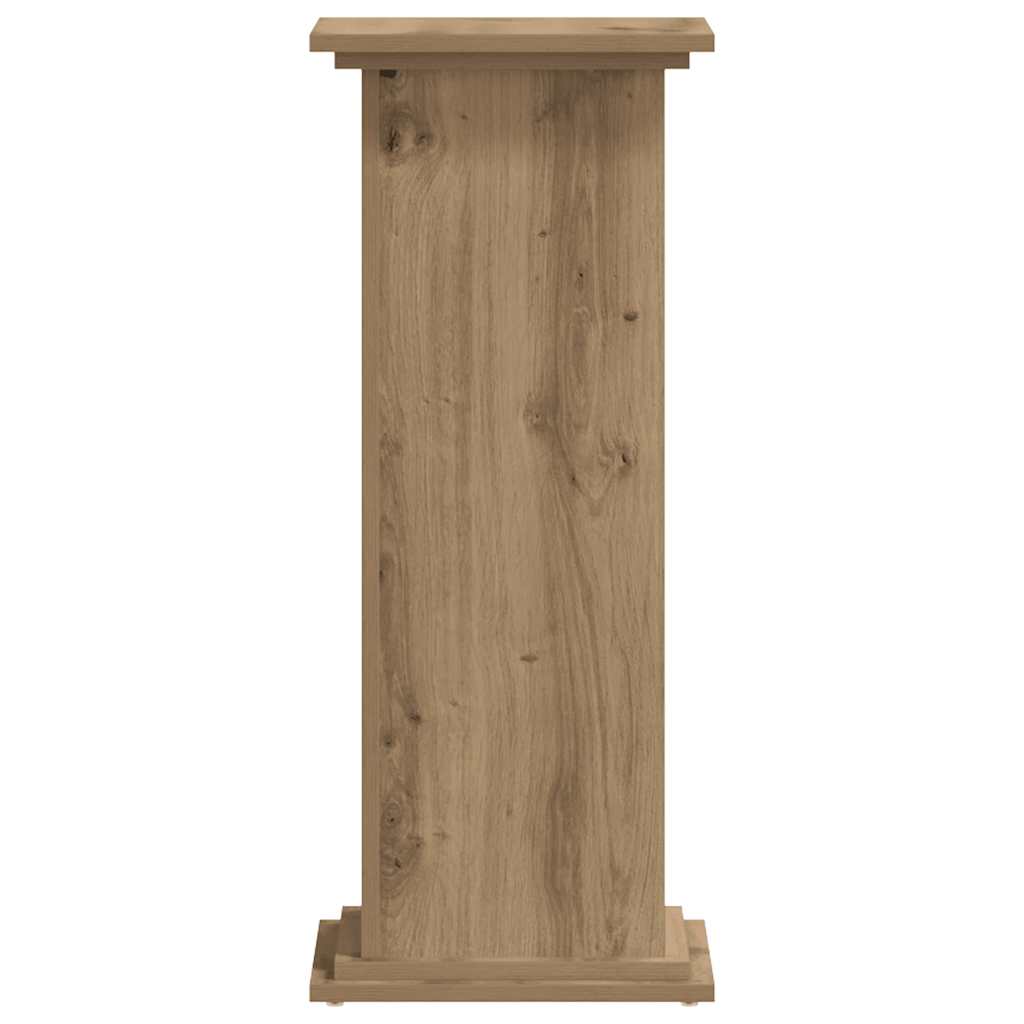 vidaXL Plant Stand Artisan Oak 33x33x80 cm Engineered Wood