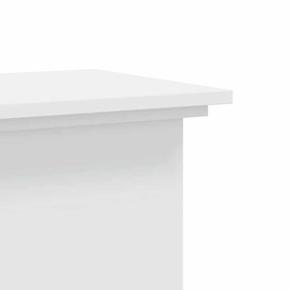 vidaXL Plant Stand White 33x33x100 cm Engineered Wood