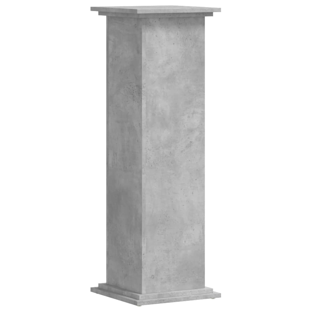 vidaXL Plant Stand Concrete Grey 33x33x100 cm Engineered Wood