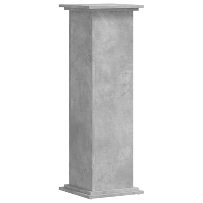 vidaXL Plant Stand Concrete Grey 33x33x100 cm Engineered Wood