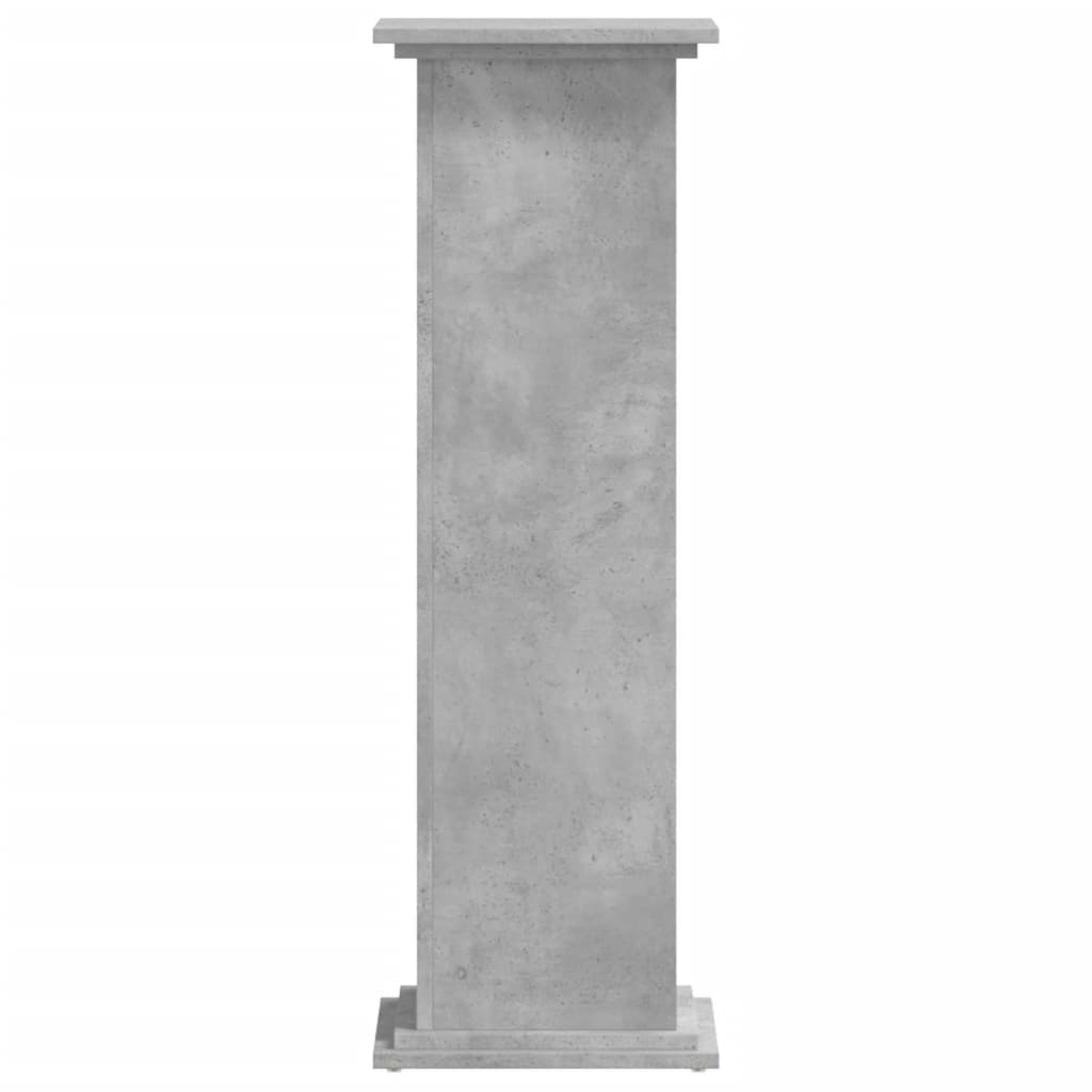 vidaXL Plant Stand Concrete Grey 33x33x100 cm Engineered Wood