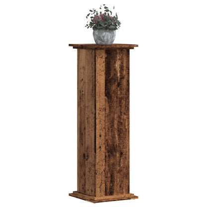 vidaXL Plant Stand Old Wood 33x33x100 cm Engineered Wood