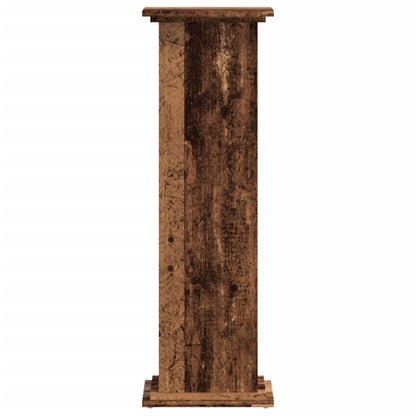 vidaXL Plant Stand Old Wood 33x33x100 cm Engineered Wood