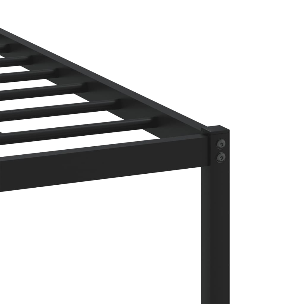 vidaXL Metal Bed Frame without Mattress Smoked Oak 180x200 cm Super King