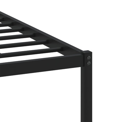 vidaXL Metal Bed Frame without Mattress Smoked Oak 183x213 cm