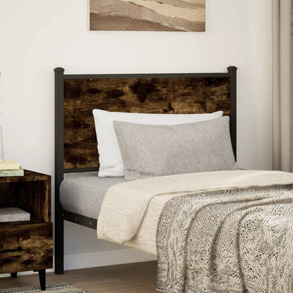 vidaXL Replace Headboard Smoked Oak 75 cm Engineered Wood and Steel