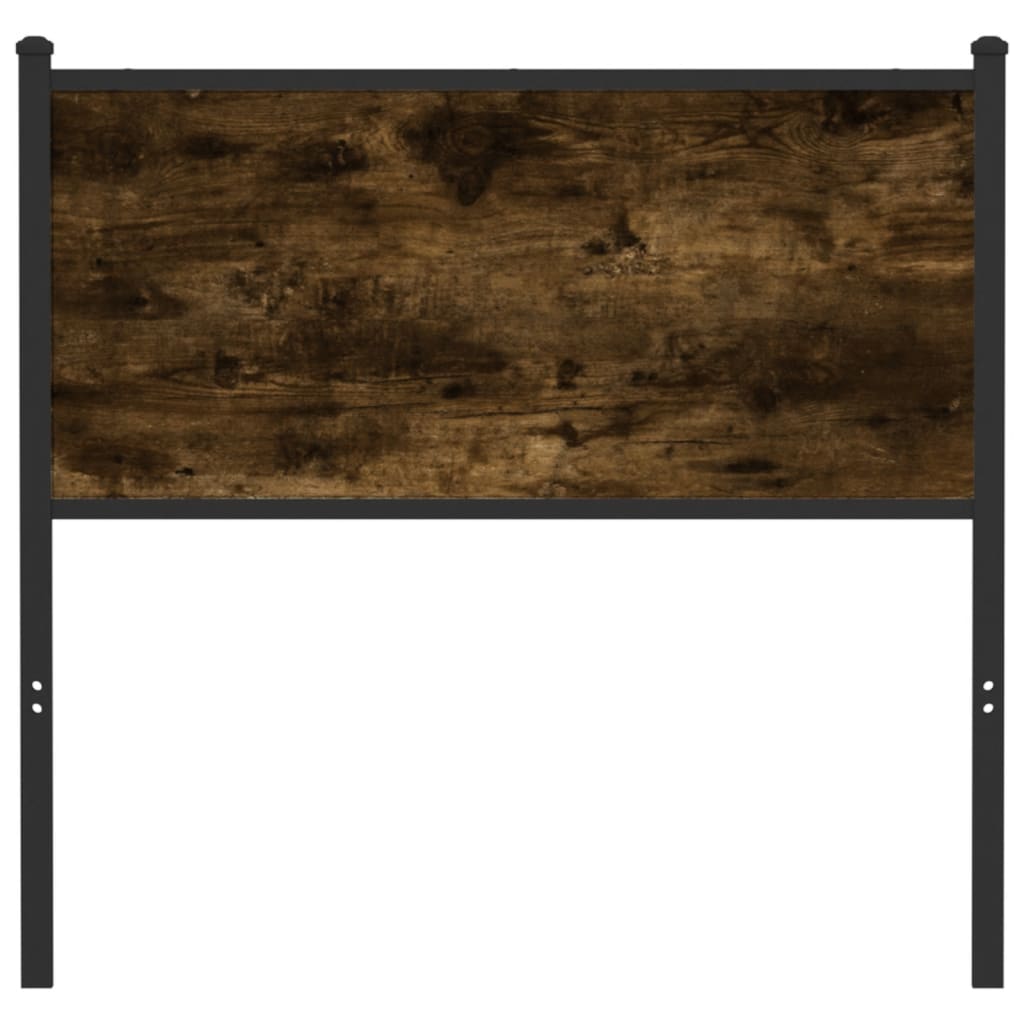 vidaXL Replace Headboard Smoked Oak 90 cm Engineered Wood and Steel