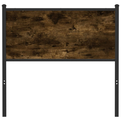 vidaXL Replace Headboard Smoked Oak 90 cm Engineered Wood and Steel