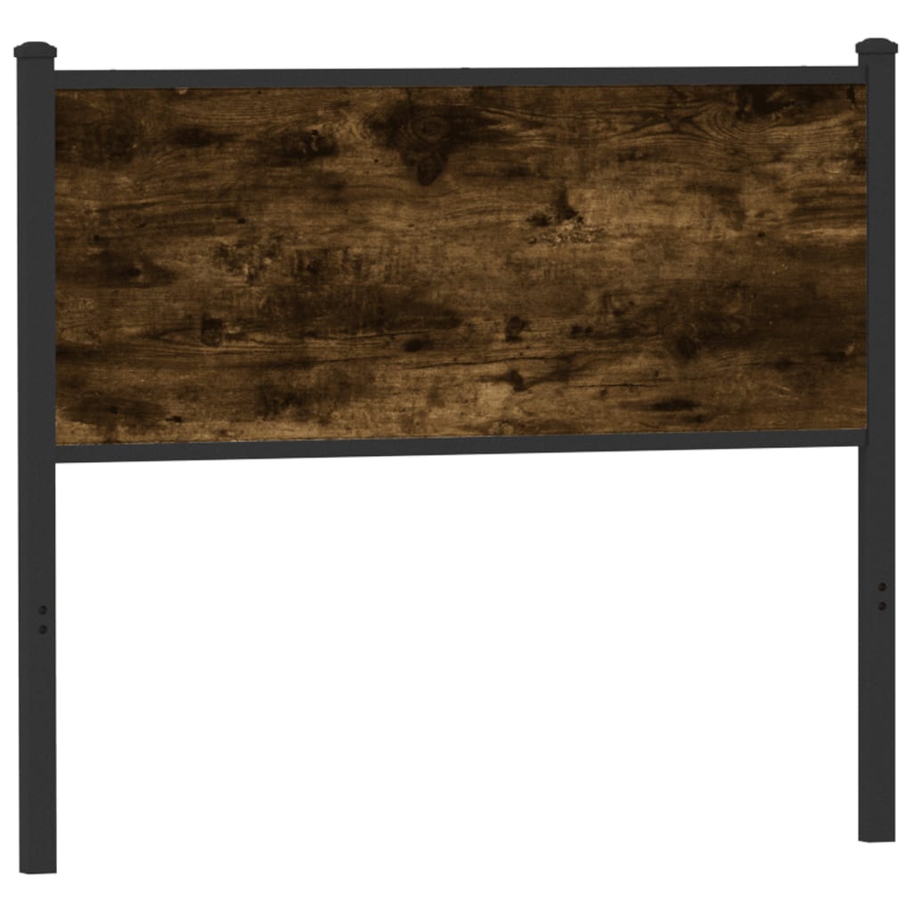 vidaXL Replace Headboard Smoked Oak 100 cm Engineered Wood and Steel