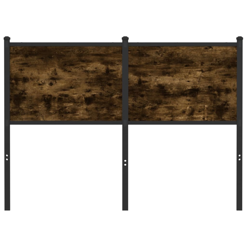 vidaXL Replace Headboard Smoked Oak 120 cm Engineered Wood and Steel