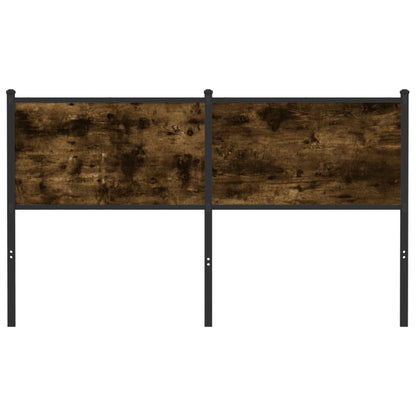 vidaXL Replace Headboard Smoked Oak 140 cm Engineered Wood and Steel