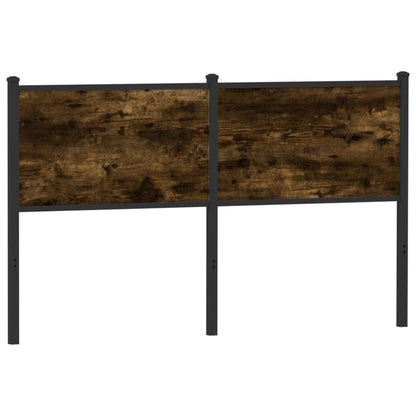 vidaXL Replace Headboard Smoked Oak 140 cm Engineered Wood and Steel