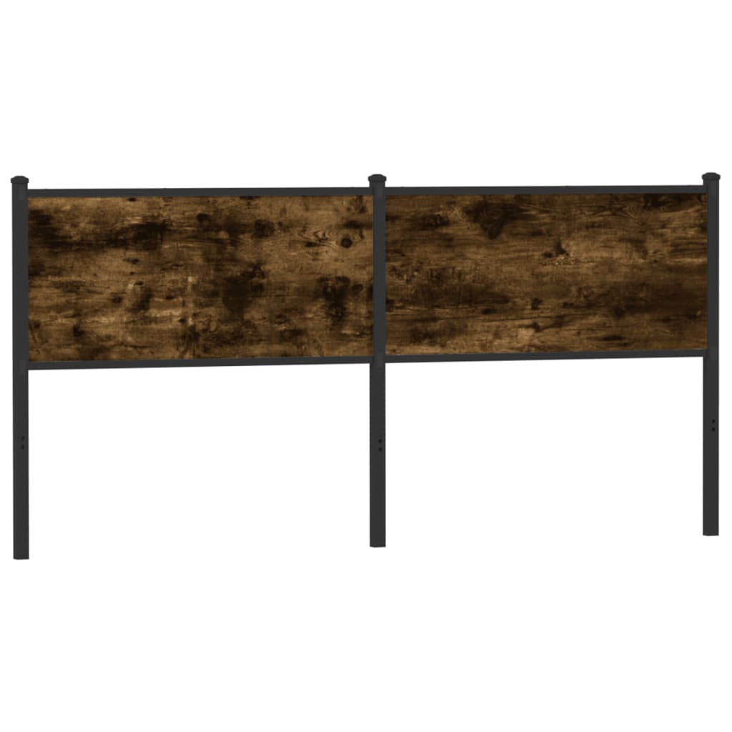 vidaXL Replace Headboard Smoked Oak 160 cm Engineered Wood and Steel