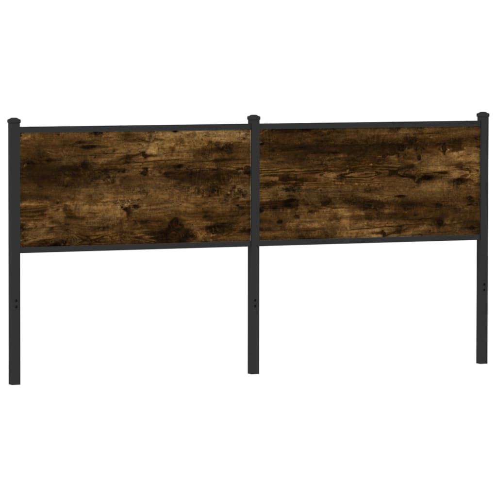 vidaXL Replace Headboard Smoked Oak 160 cm Engineered Wood and Steel