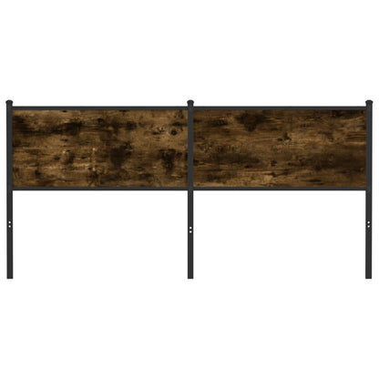 vidaXL Replace Headboard Smoked Oak 180 cm Engineered Wood and Steel