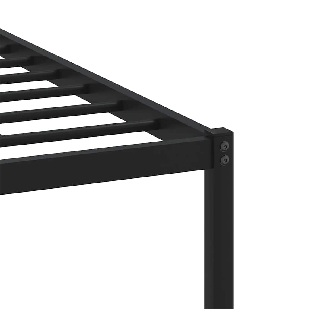 vidaXL Metal Bed Frame without Mattress Sonoma Oak 100x190 cm